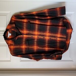 Lot of 5 XS Old Navy "The Boyfriend Shirt" plaid flannel
